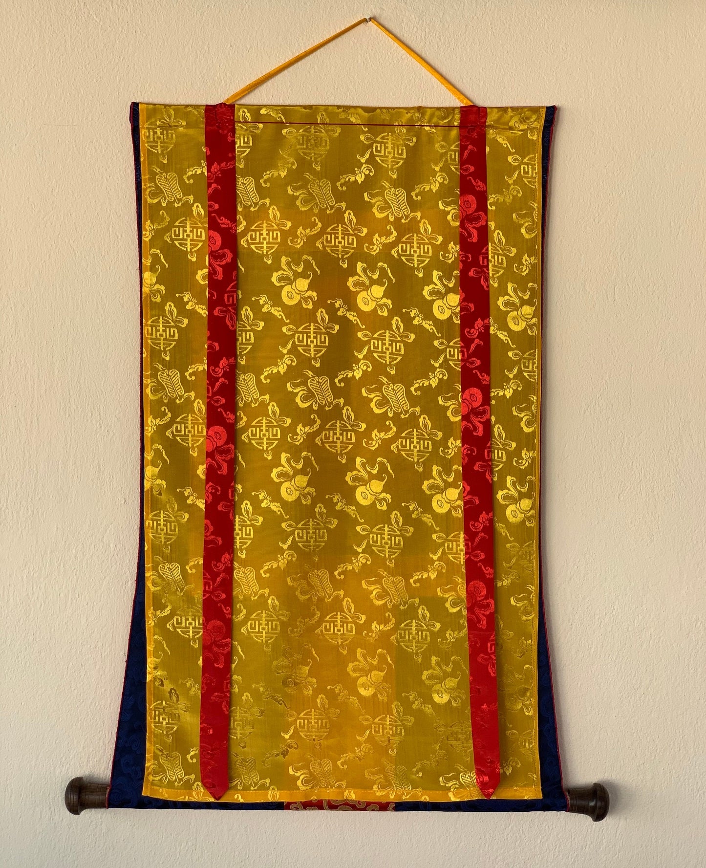 Original Hand Painted Buddha Shakti / Samantabhadra / Tibetan Wall Hanging Meditation Thangka / Thanka Painting Silk Framed From Nepal