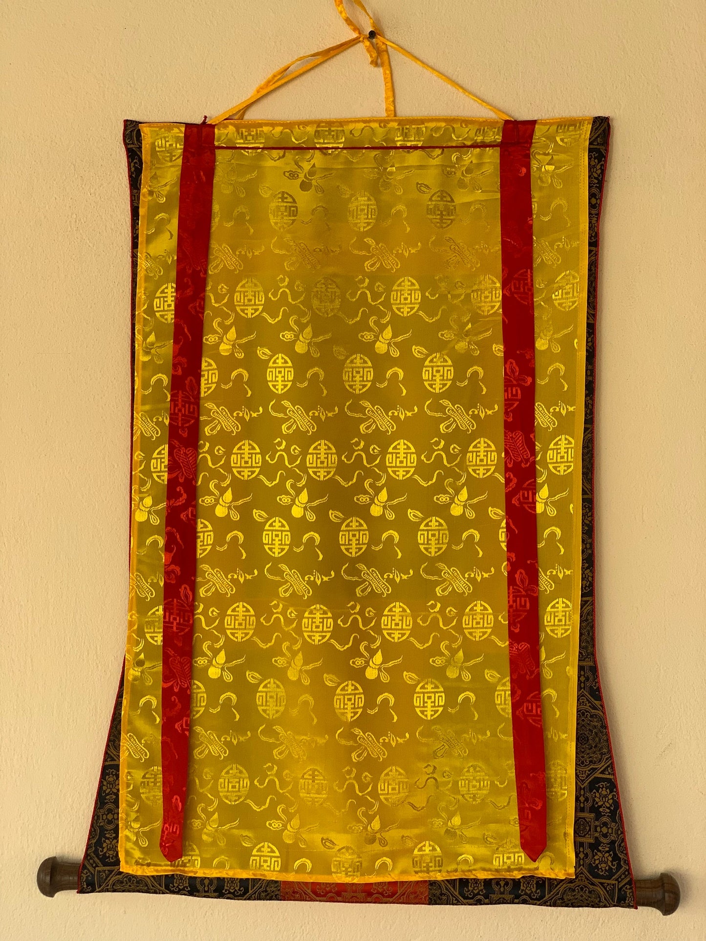 Hand Painted Original  Amoghasiddhi Buddha / Master Quality Tibetan Thangka / Painting  With High Quality Tibetan Silk Framed