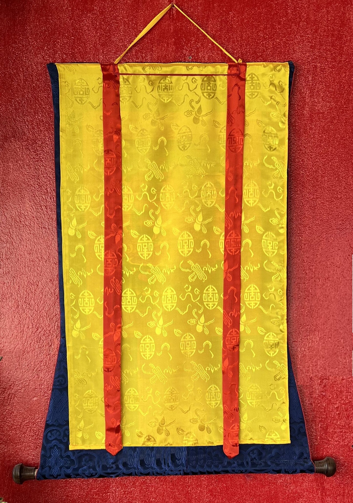 Original Hand-painted Green Tara/ Mothher Tara Tibetan Thangka Painting/Compassion Meditation Art with Silk Brocade