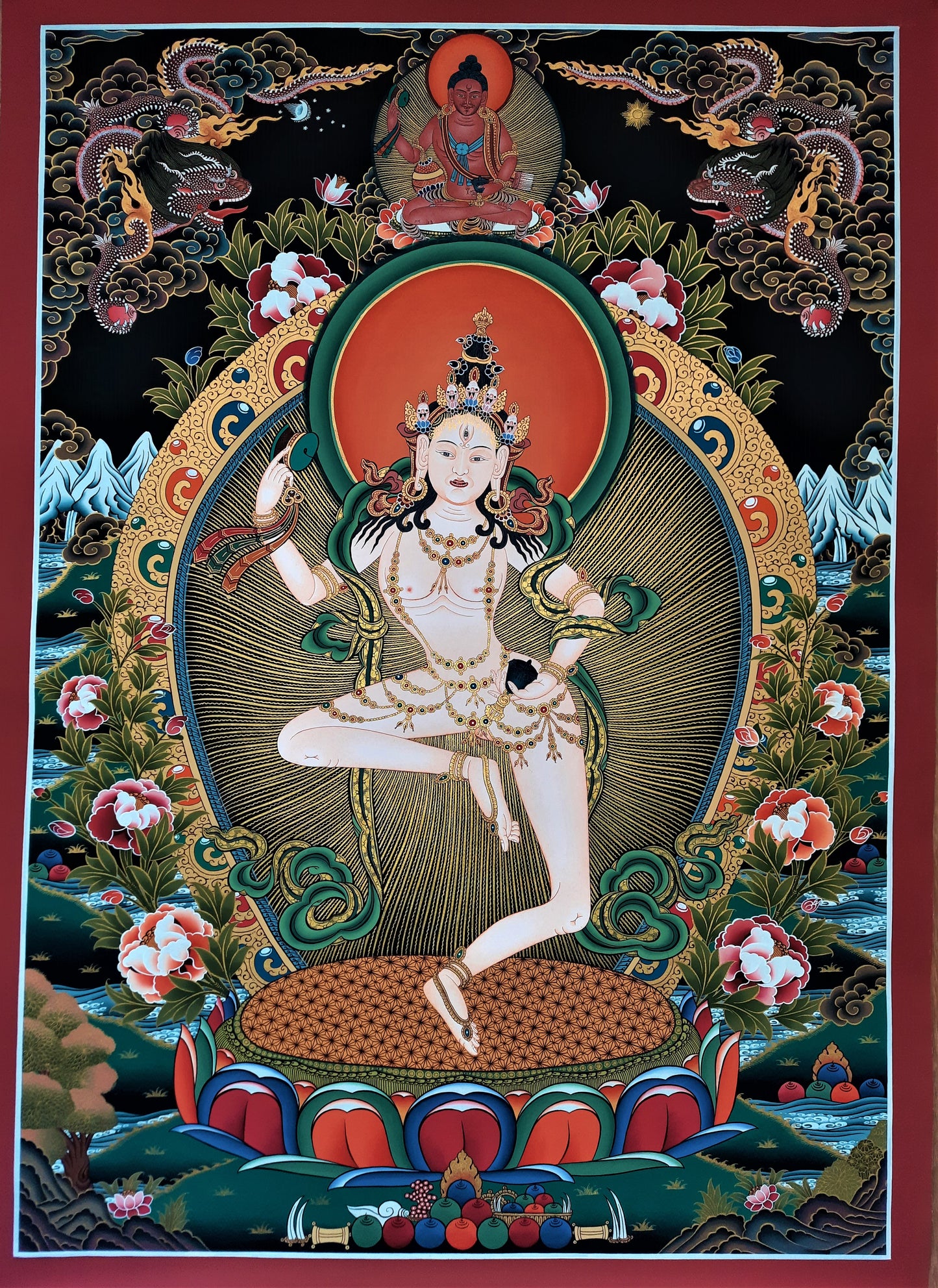 MACHIG LABDRÖN – THE FEARLESS YOGINI | Hand-Painted Tibetan Thangka