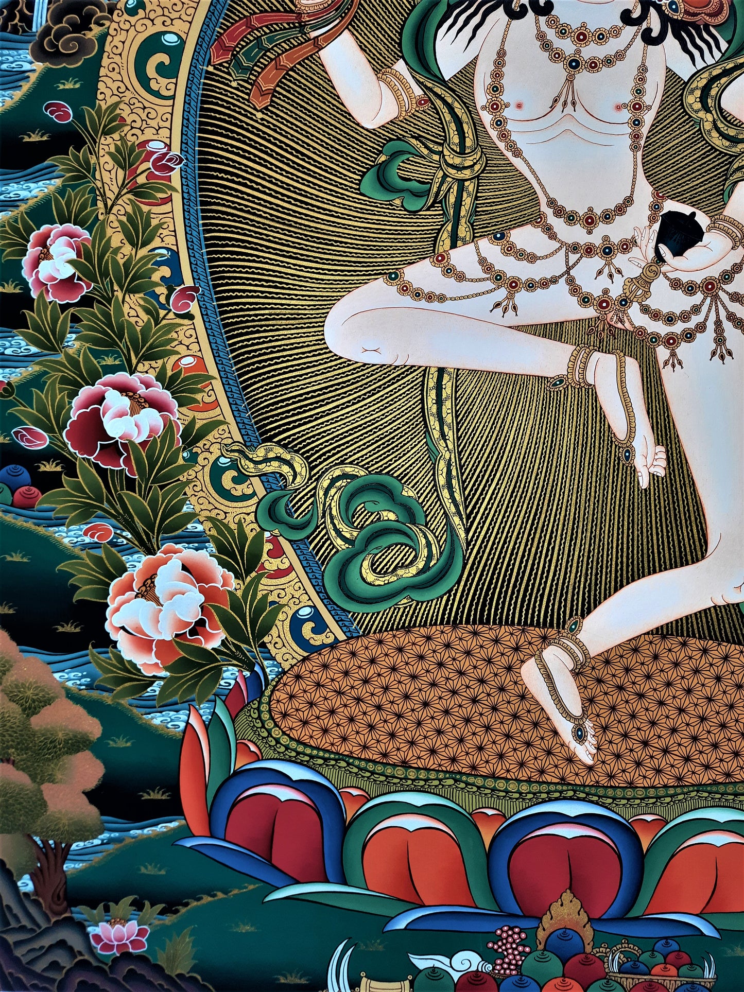 MACHIG LABDRÖN – THE FEARLESS YOGINI | Hand-Painted Tibetan Thangka