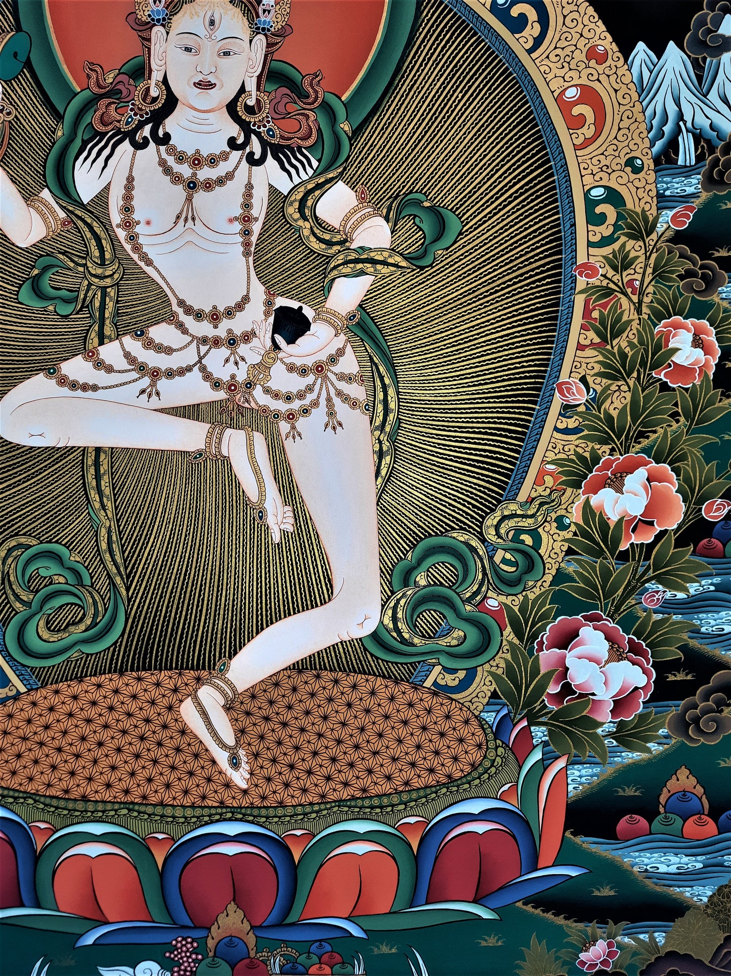 MACHIG LABDRÖN – THE FEARLESS YOGINI | Hand-Painted Tibetan Thangka