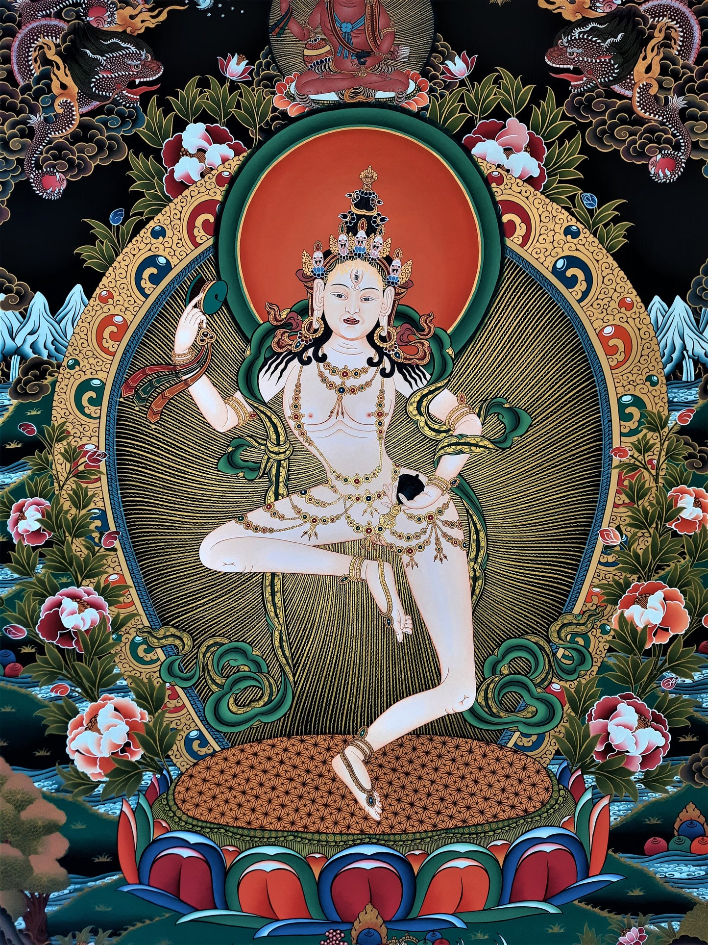 MACHIG LABDRÖN – THE FEARLESS YOGINI | Hand-Painted Tibetan Thangka