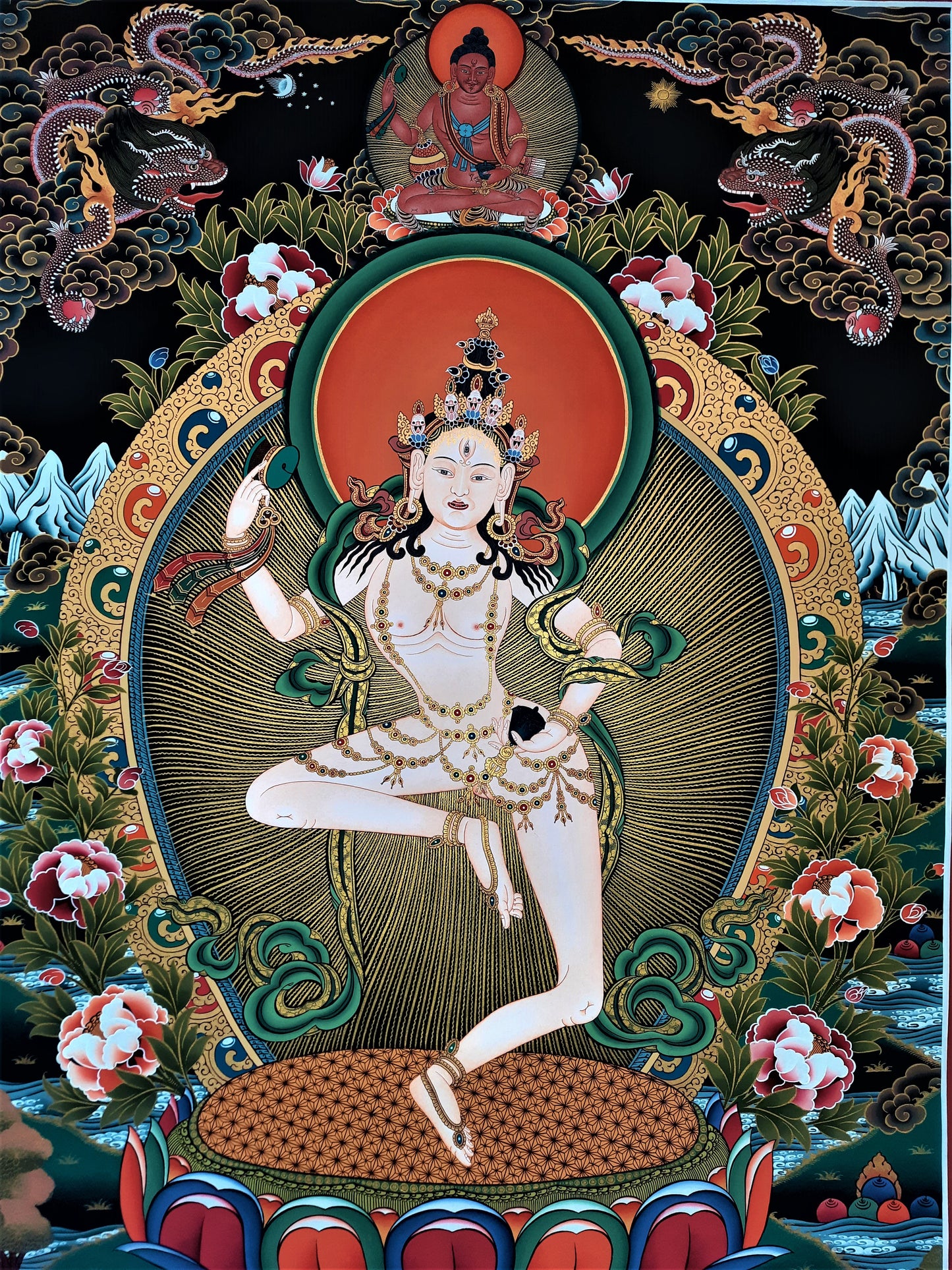 MACHIG LABDRÖN – THE FEARLESS YOGINI | Hand-Painted Tibetan Thangka