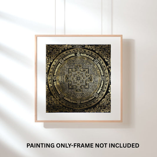 Kalachakra Mandala Thangka – Wheel of Time | Tibetan Sacred Geometry Meditation Art (Copy)