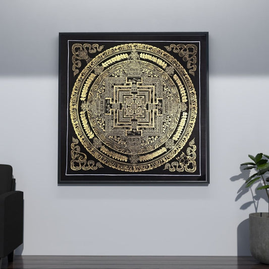 Kalachakra Mandala Thangka – Wheel of Time | Tibetan Sacred Geometry Meditation Art