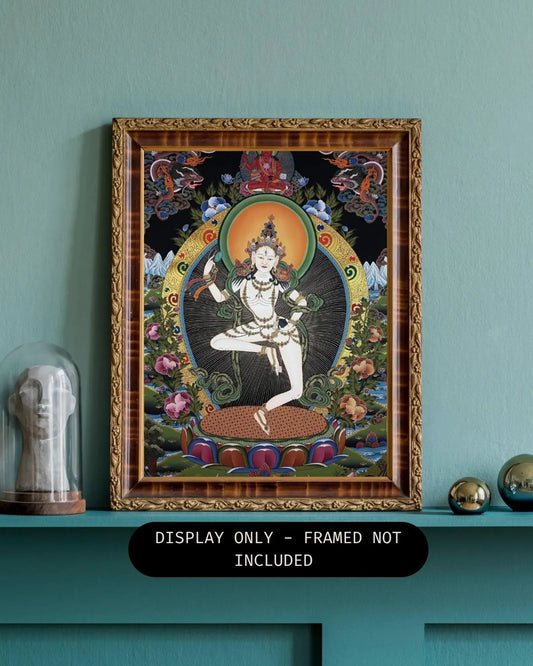 MACHIG LABDRÖN – THE FEARLESS YOGINI | Hand-Painted Tibetan Thangka