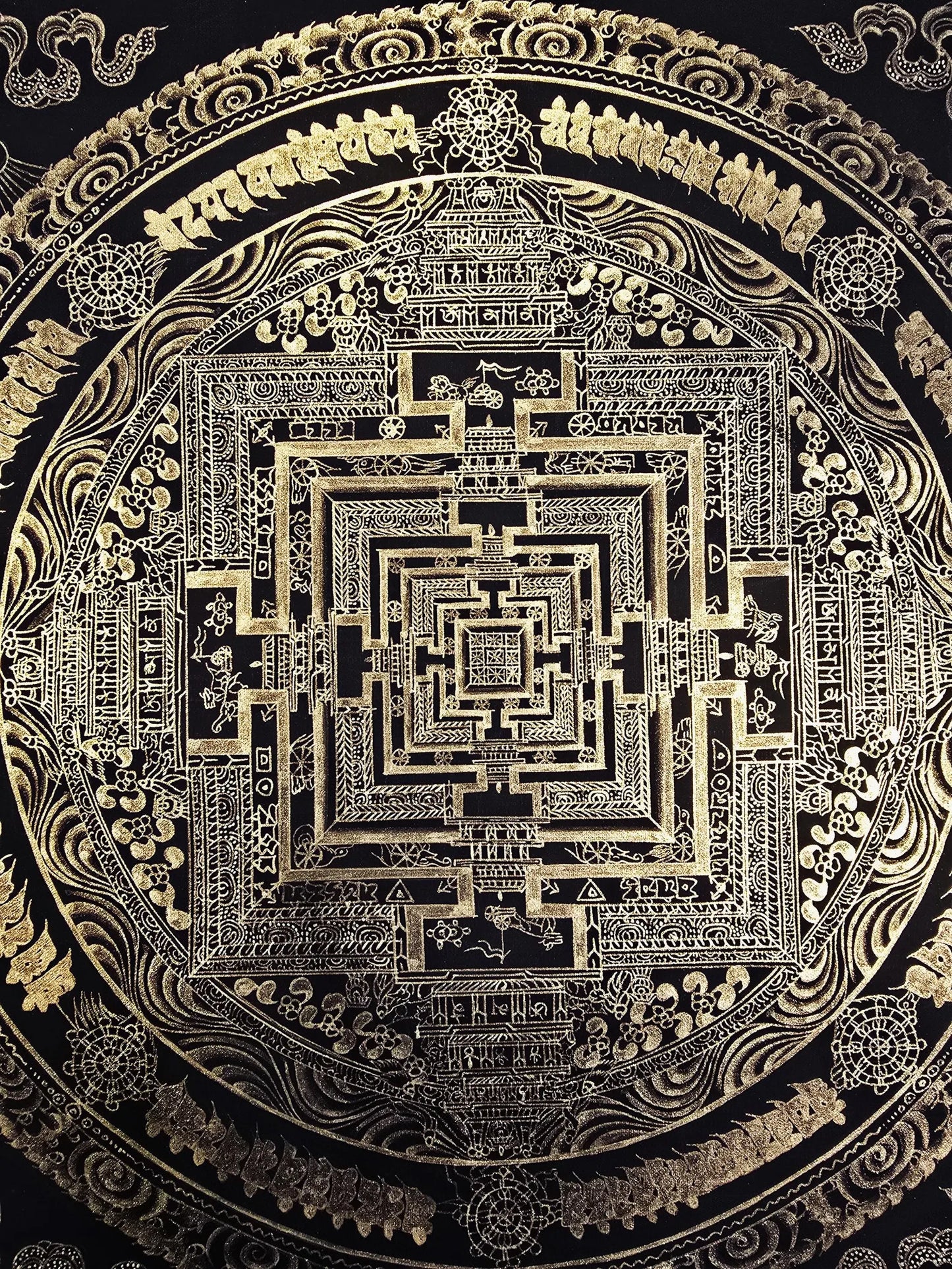 Kalachakra Mandala Thangka – Wheel of Time | Tibetan Sacred Geometry Meditation Art