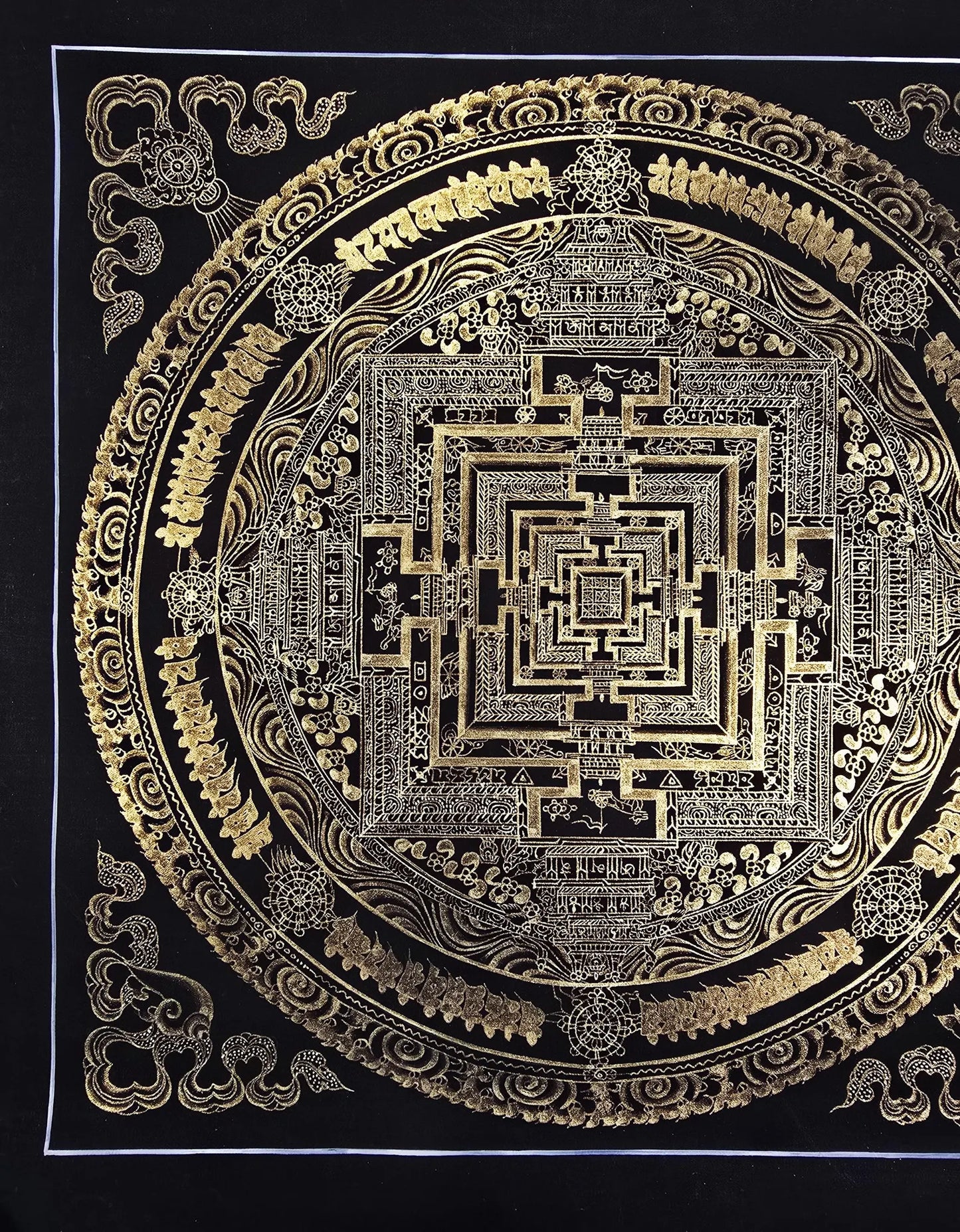 Kalachakra Mandala Thangka – Wheel of Time | Tibetan Sacred Geometry Meditation Art