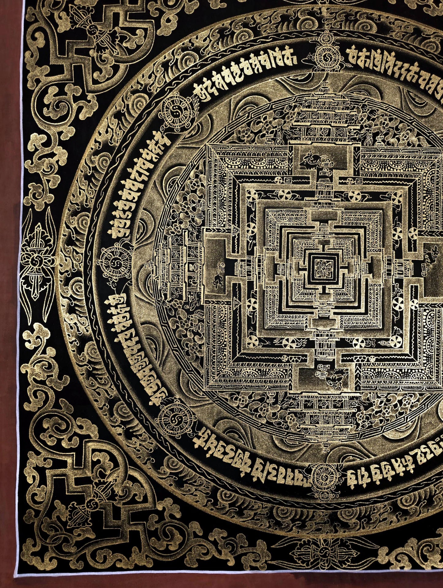Kalachakra Mandala Thangka – Wheel of Time | Tibetan Sacred Geometry Meditation Art (Copy)
