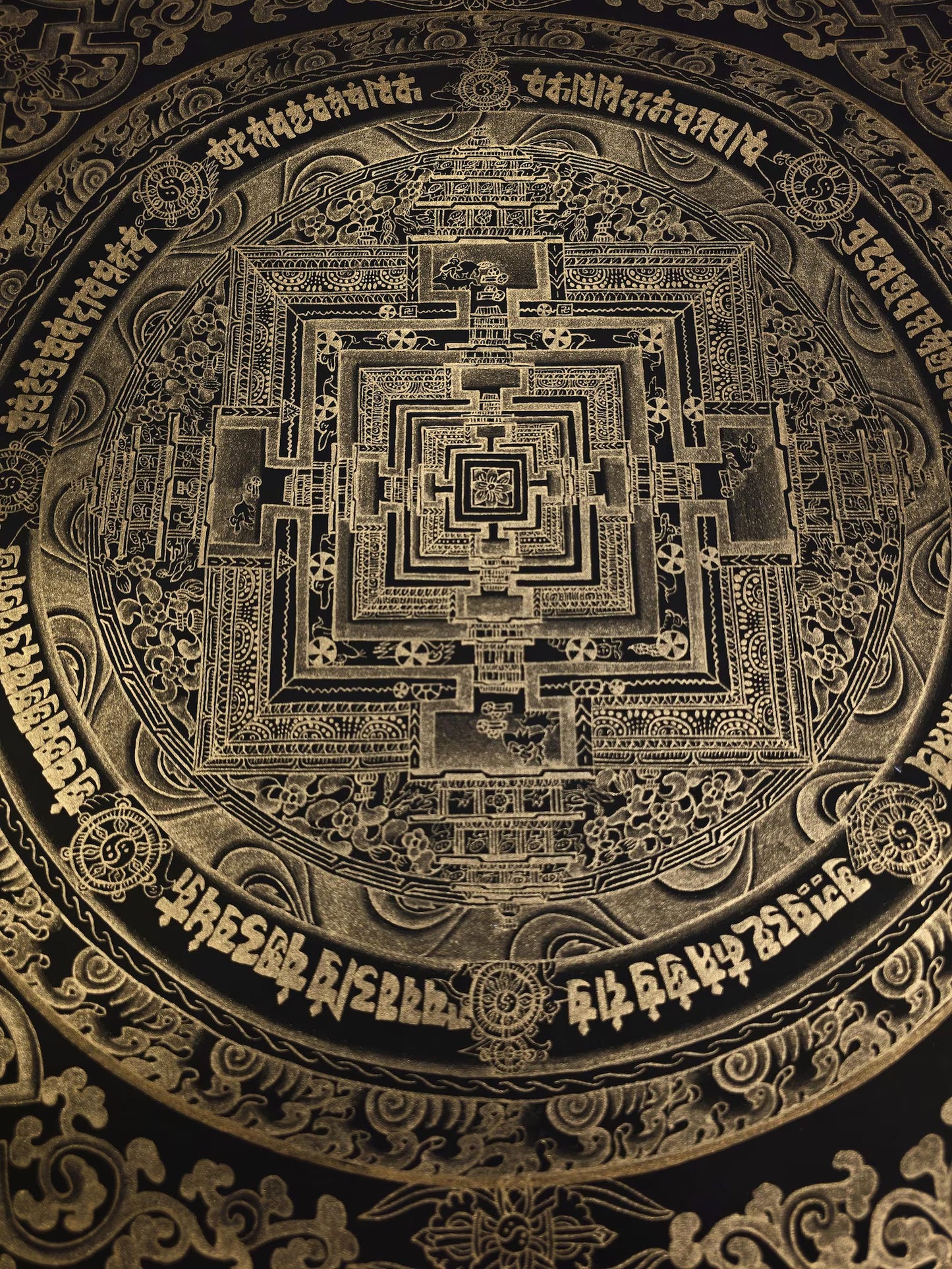 Kalachakra Mandala Thangka – Wheel of Time | Tibetan Sacred Geometry Meditation Art (Copy)