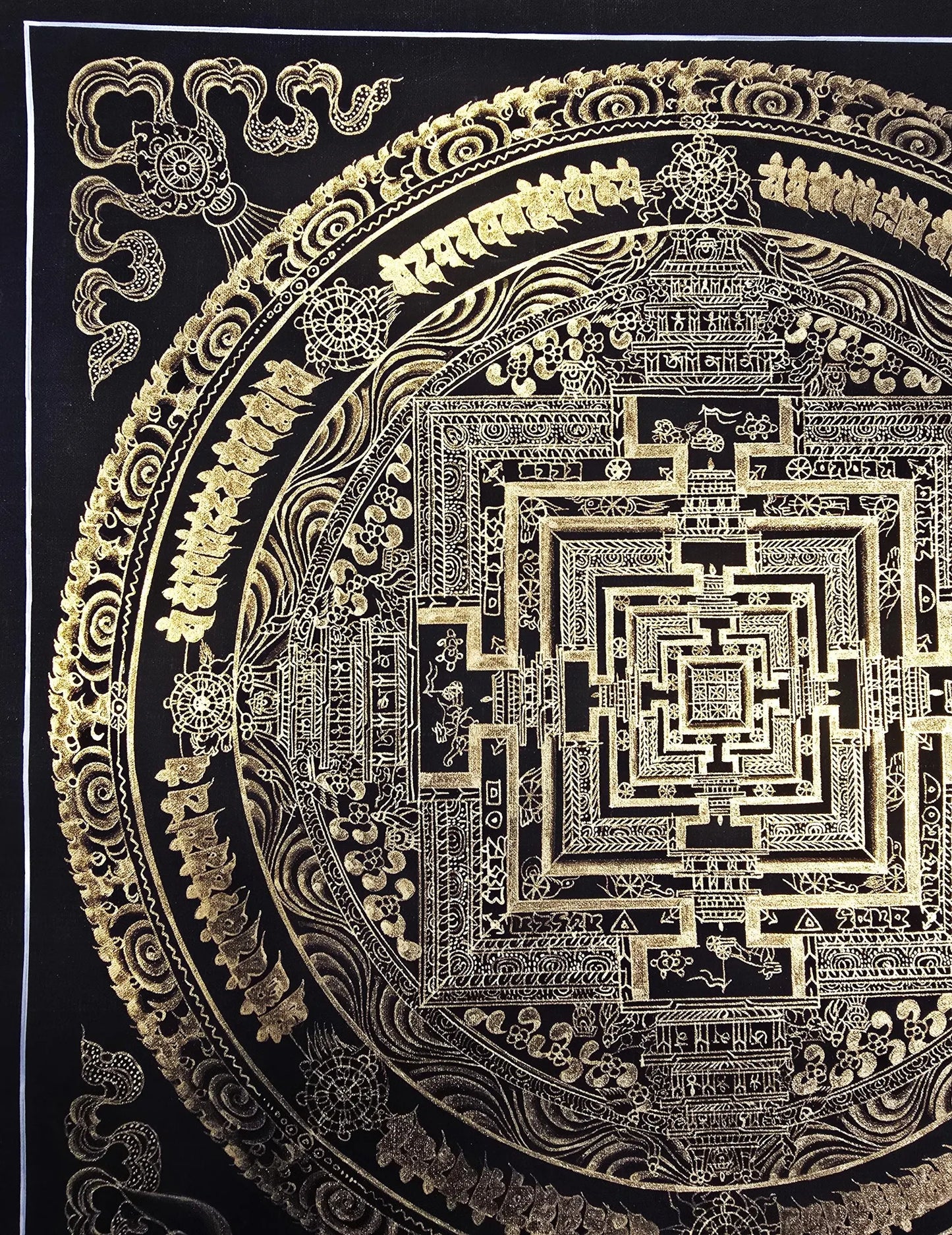 Kalachakra Mandala Thangka – Wheel of Time | Tibetan Sacred Geometry Meditation Art