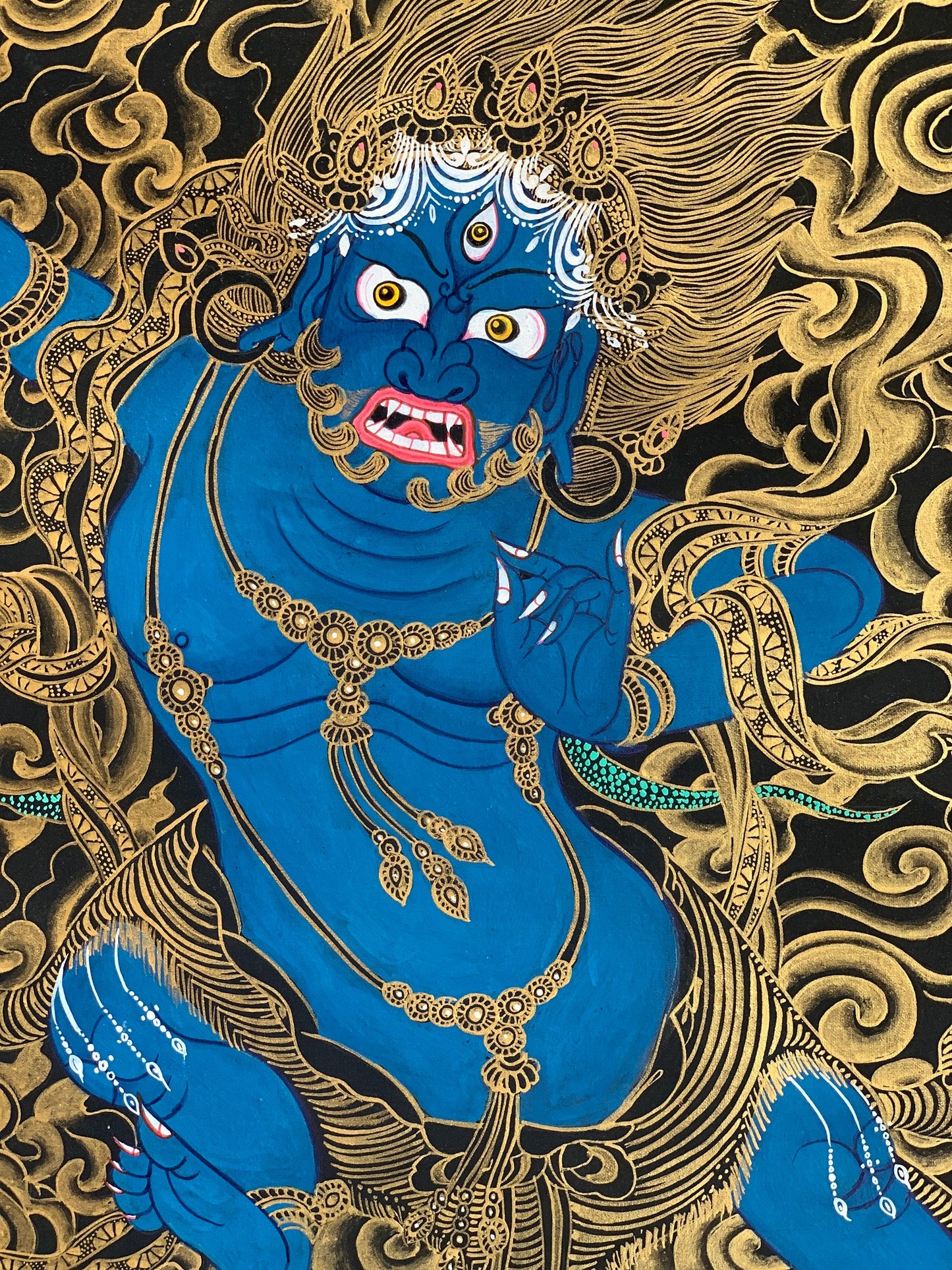 Hand-painted Master Quality,  Vajarapani, Sangdag Chagna Dorje, Thangka  Painting  17 x 24-Inch