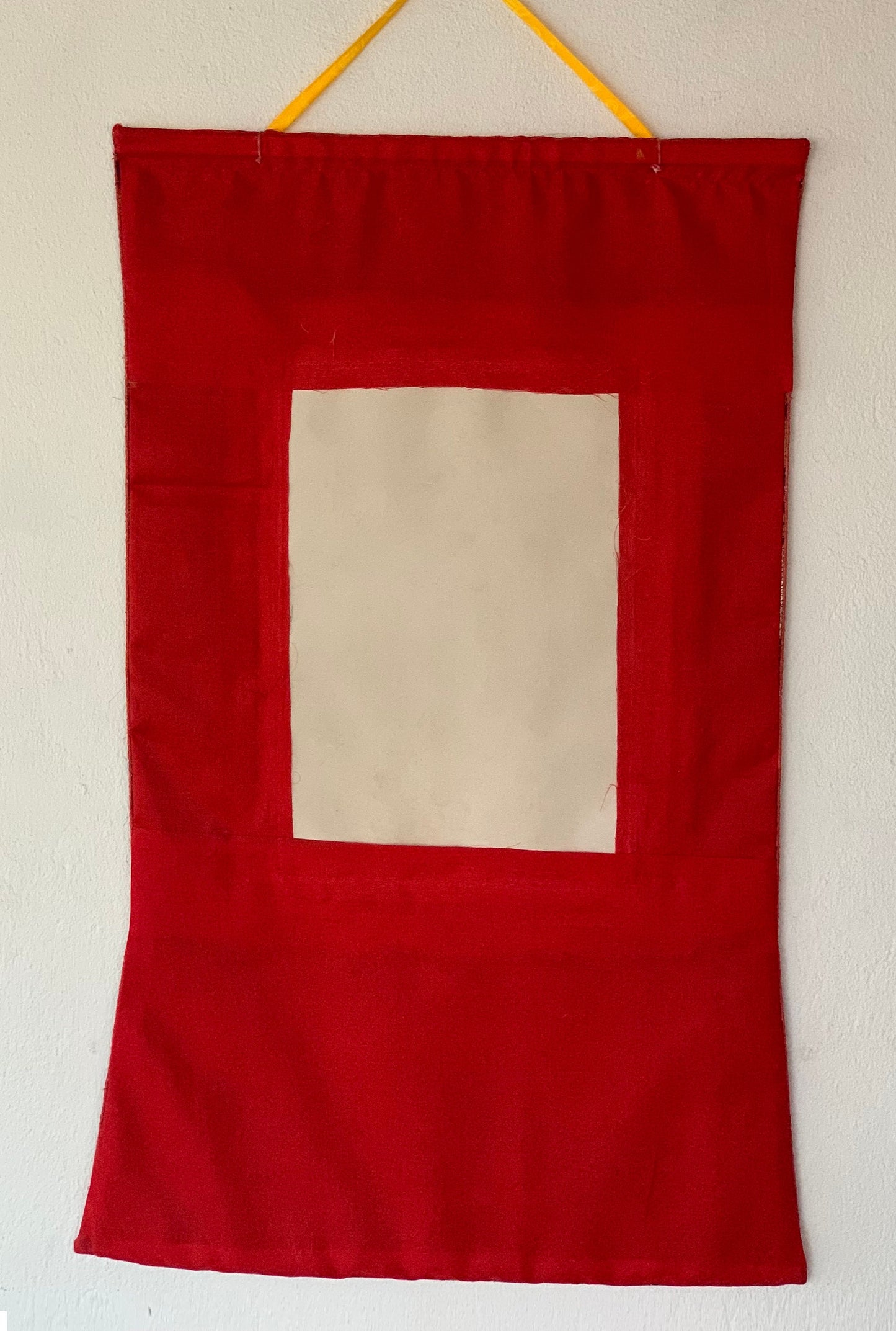 Original Hand Painted Manjushri / God Of Wisdom / Tibetan Compassion / Meditation / Tibetan Thangka / Thanka Painting  with Silk Brocade